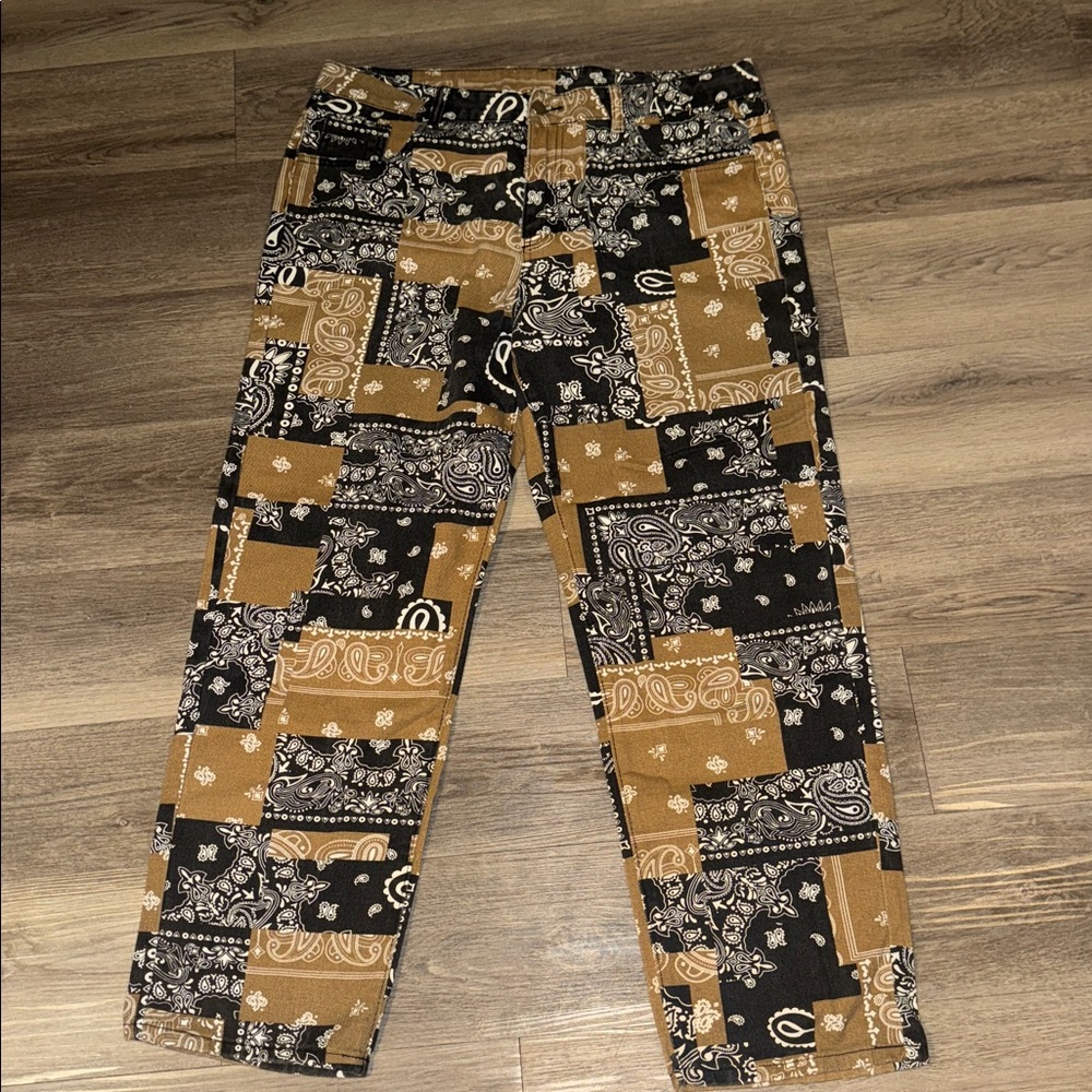 Manfinity Bandana Patchwork Pants – XL – Brand New